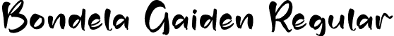 Bondela Gaiden Regular font - Bondela-Gaiden.otf