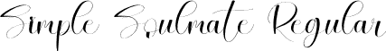 Simple Soulmate Regular font - Simple-Soulmate.otf