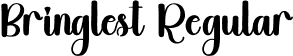 Bringlest Regular font - Bringlest.otf