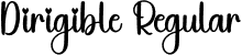 Dirigible Regular font - Dirigible.otf