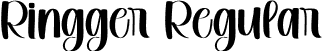 Ringger Regular font - Ringger.otf