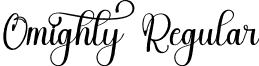 Omighty Regular font - Omighty.otf