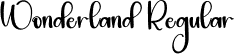 Wonderland Regular font - Wonderland.otf