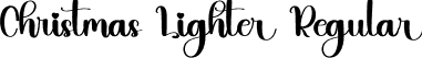 Christmas Lighter Regular font - Christmas-Lighter.otf