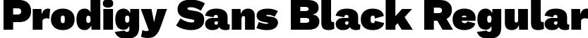 Prodigy Sans Black Regular font - ProdigySans-Black.ttf