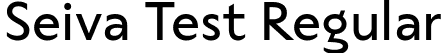 Seiva Test Regular font - SeivaTest-Regular.ttf