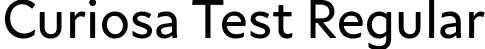 Curiosa Test Regular font - CuriosaTest-Regular.ttf