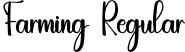 Farming Regular font - Farming.otf