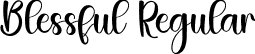 Blessful Regular font - Blessful.otf