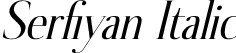 Serfiyan Italic font - Serfiyan-Italic.otf