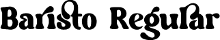 Baristo Regular font - baristo.otf