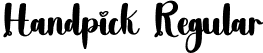 Handpick Regular font - Handpick.otf