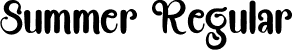 Summer Regular font - Summer.otf