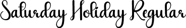 Saturday Holiday Regular font - Saturday-Holiday.otf