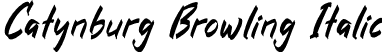 Catynburg Browling Italic font - Catynburg-Browling-Italic.otf