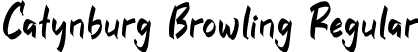 Catynburg Browling Regular font - Catynburg-Browling.otf