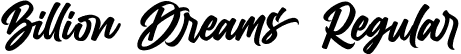 Billion Dreams Regular font - BillionDreams-vmgK9.ttf