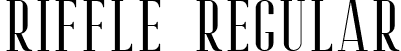 Riffle Regular font - Riffle-Regular.otf