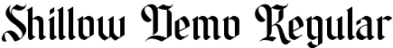 Shillow Demo Regular font - shillowdemo-1gw0m.otf