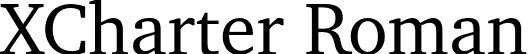 XCharter Roman font - XCharter-Roman.otf