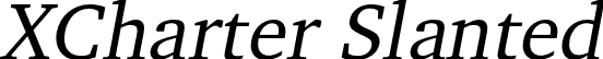 XCharter Slanted font - XCharter-Slanted.otf