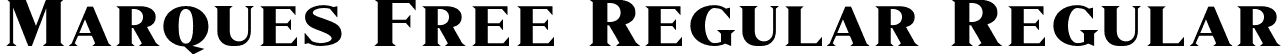 Marques Free Regular Regular font - Marques-Regular.otf