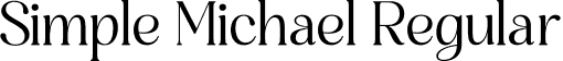 Simple Michael Regular font - Simple-Michael.otf