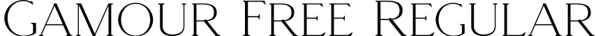 Gamour Free Regular font - Gamour-Regular.otf