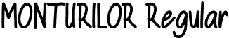 MONTURILOR Regular font - MONTURILOR.otf