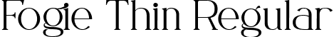 Fogie Thin Regular font - Din Studio - Fogie Thin.ttf