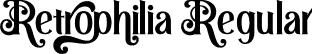 Retrophilia Regular font - Retrophilia-qZYB0.otf