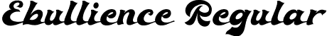 Ebullience Regular font - Ebullience-z8R0l.otf