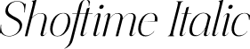 Shoftime Italic font - Shoftime-Italic.otf