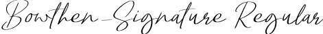 Bowthen_Signature Regular font - bowthensignature-p7amy.ttf