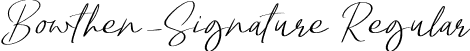 Bowthen_Signature Regular font - bowthensignature-x3a0j.otf