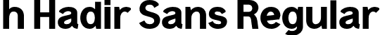 h Hadir Sans Regular font - hadirsans-8mpej.otf