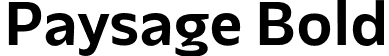 Paysage Bold font - Paysage-Bold.otf