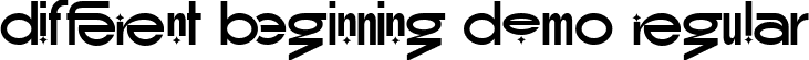 Different Beginning Demo Regular font - Different-Beginning-Demo.ttf