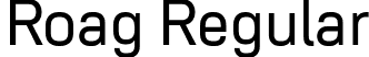 Roag Regular font - Roag-Regular.otf