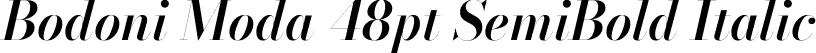 Bodoni Moda 48pt SemiBold Italic font - BodoniModa_48pt-SemiBoldItalic.ttf