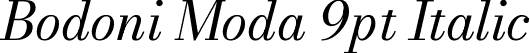 Bodoni Moda 9pt Italic font - BodoniModa_9pt-Italic.ttf