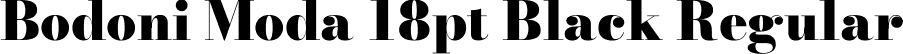 Bodoni Moda 18pt Black Regular font - BodoniModa_18pt-Black.ttf