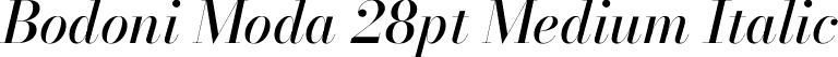 Bodoni Moda 28pt Medium Italic font - BodoniModa_28pt-MediumItalic.ttf