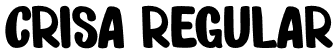 Crisa Regular font - Crisa.otf