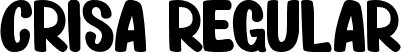 Crisa Regular font - Crisa.ttf