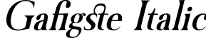 Gafigste Italic font - Gafigste-Italic.otf