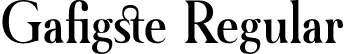 Gafigste Regular font - Gafigste.otf