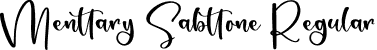 Menttary Sabttone Regular font - Menttary-Sabttone.otf