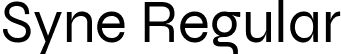 Syne Regular font - Syne-Regular.ttf