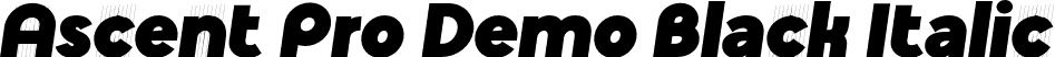 Ascent Pro Demo Black Italic font - Fontop - Ascent Pro Demo Black Italic.otf